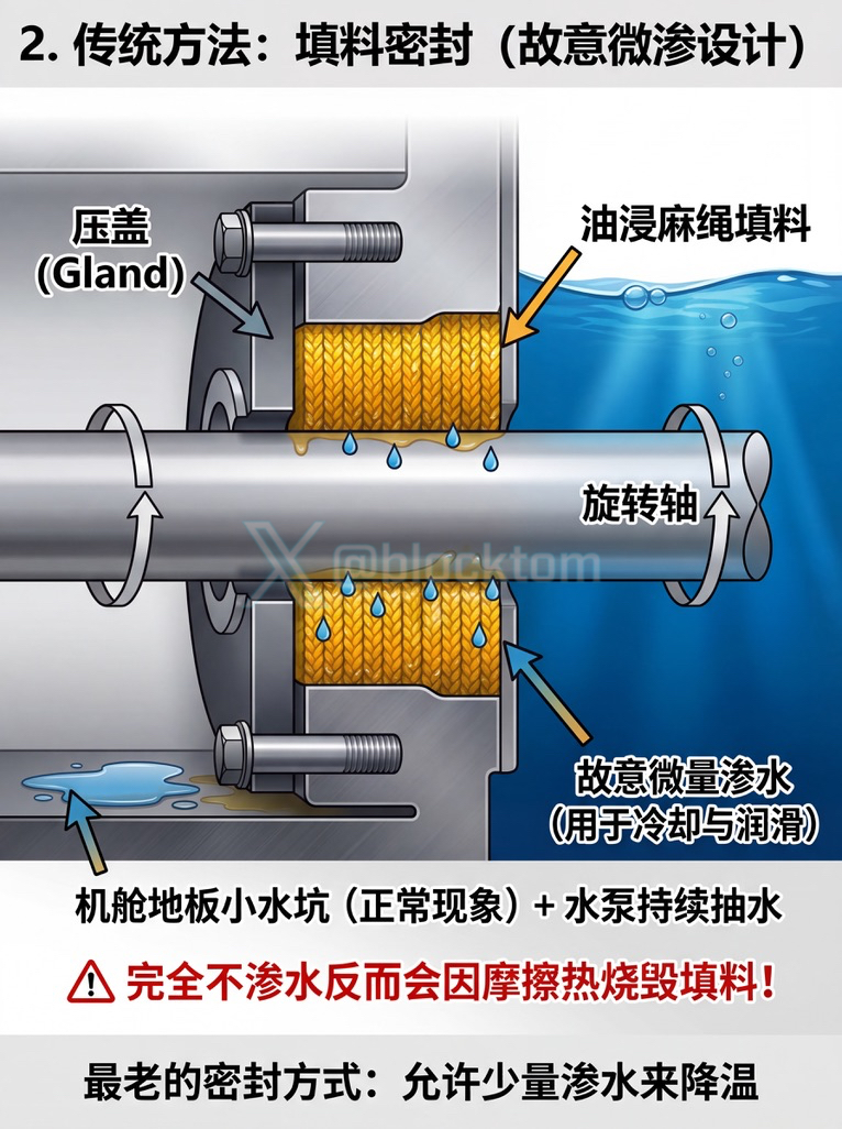 Why Water Does Not Flood a Ship Through the Propeller Shaft 2/4