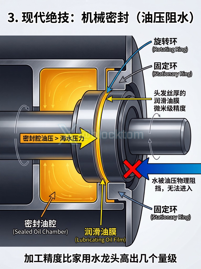 Why Water Does Not Flood a Ship Through the Propeller Shaft 3/4